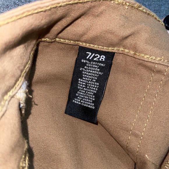 Dark khaki Slim cargo pants - Picture 5 of 5